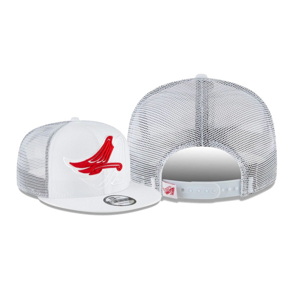 Men's Los Angeles Angels Elements White Trucker 9FIFTY Snapback Hat