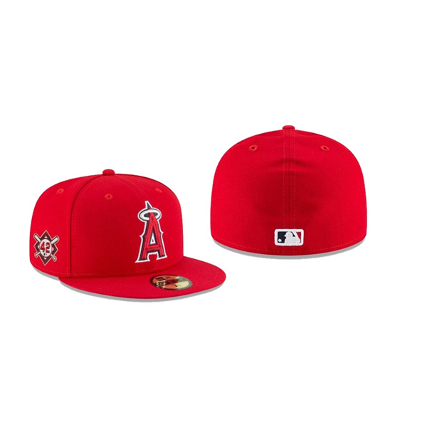 Men's Los Angeles Angels Jackie Robinson Day Red 59FIFTY Fitted Hat