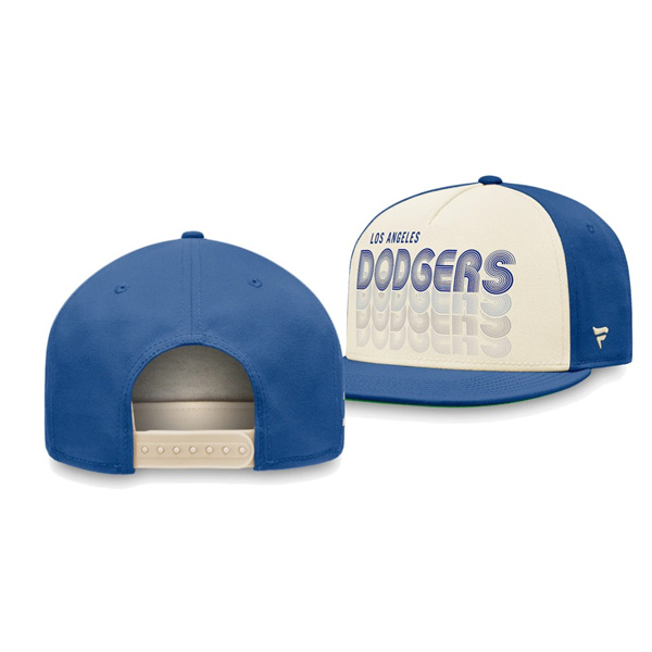 Los Angeles Dodgers True Classic Cream Royal Gradient Snapback Hat