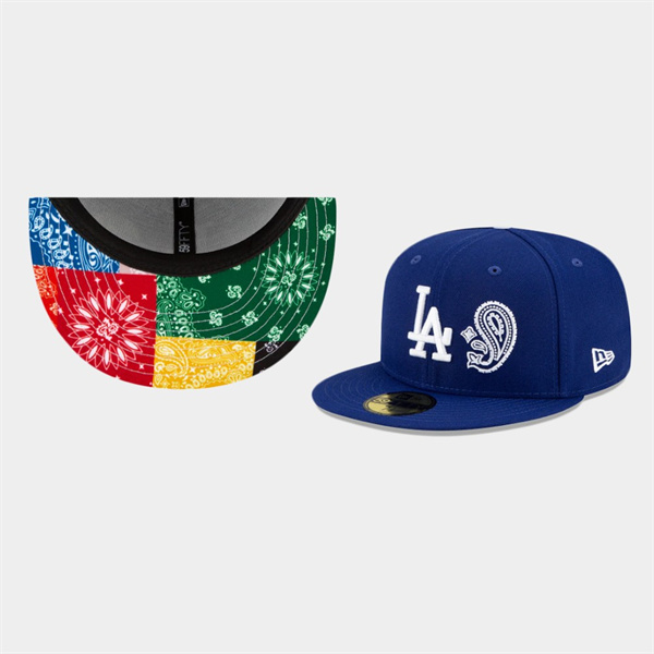 Los Angeles Dodgers Patchwork Undervisor 59FIFTY Fitted Hat