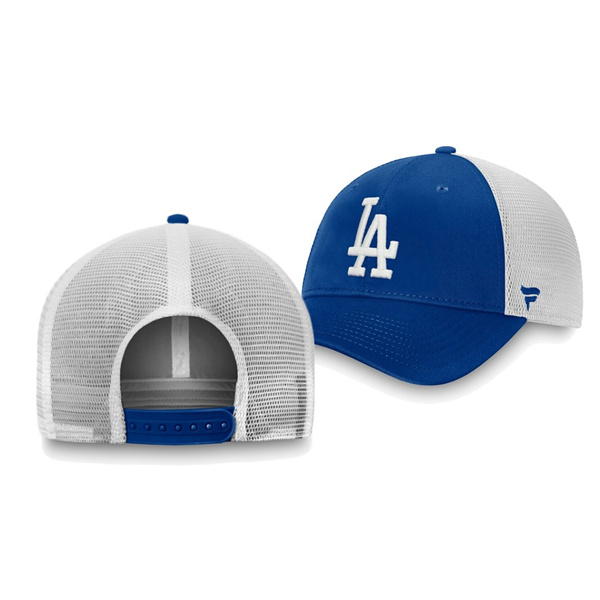 Men's Dodgers Core Trucker Royal White Snapback Hat