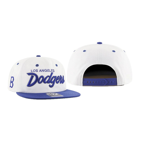 Men's Los Angeles Dodgers Cooperstown Crosstown White Captain Rf Hat