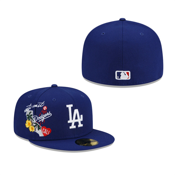 Los Angeles Dodgers New Era City Cluster 59FIFTY Fitted Hat Royal