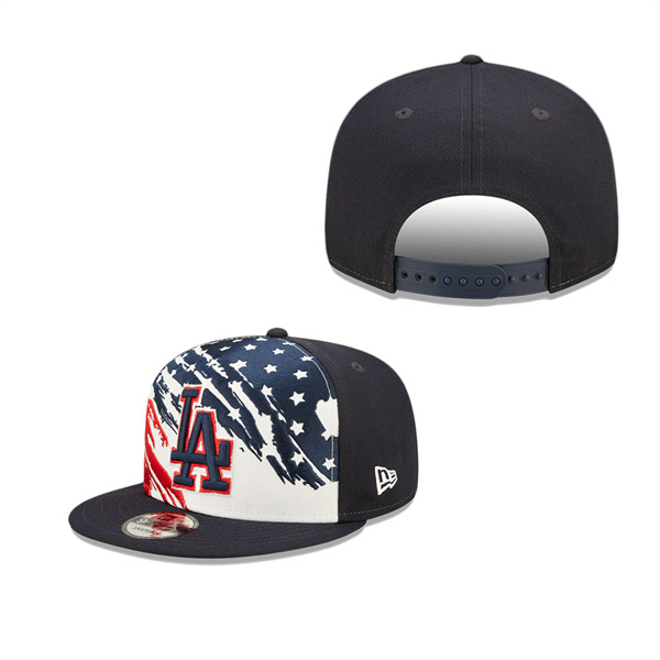 Los Angeles Dodgers Navy 2022 4th Of July Stars Stripes 9FIFTY Snapback Adjustable Hat