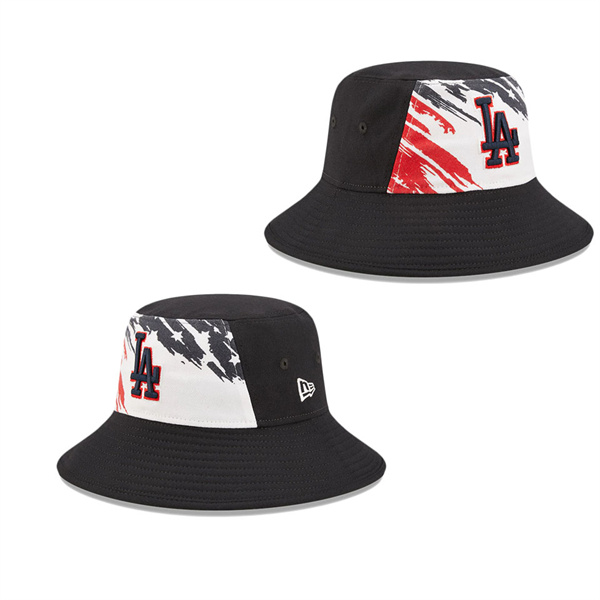 Los Angeles Dodgers Navy 2022 4th Of July Stars Stripes Bucket Hat