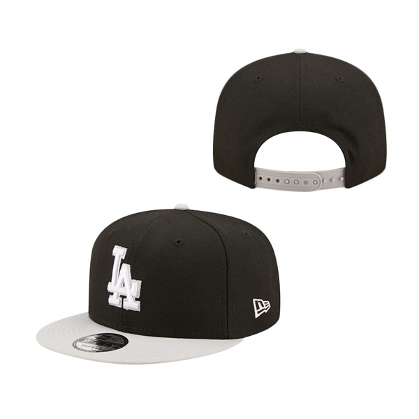 Los Angeles Dodgers New Era Spring Two-Tone 9FIFTY Snapback Hat Black Gray