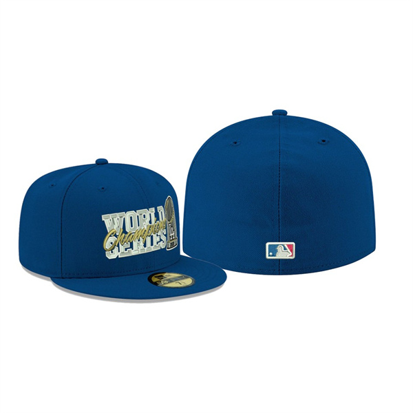 Men's Los Angeles Dodgers 2020 World Series Champions Royal Trophy 59FIFTY Fitted Hat