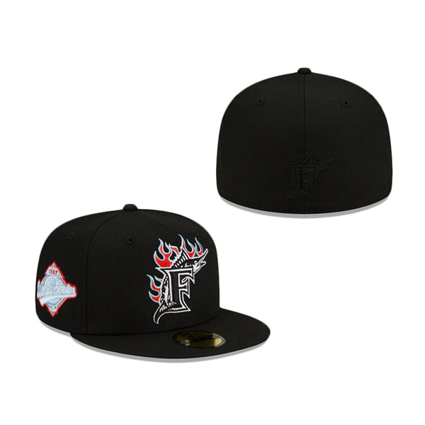 Florida Marlins Team Fire 59FIFTY Fitted Hat