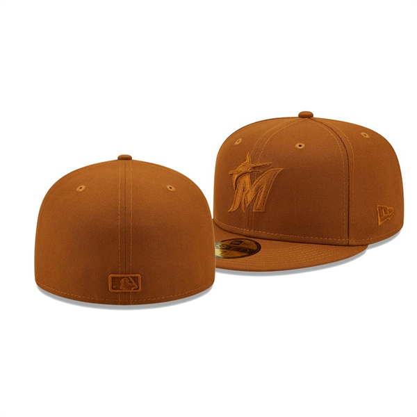Miami Marlins Color Pack Brown 59FIFTY Fitted Hat