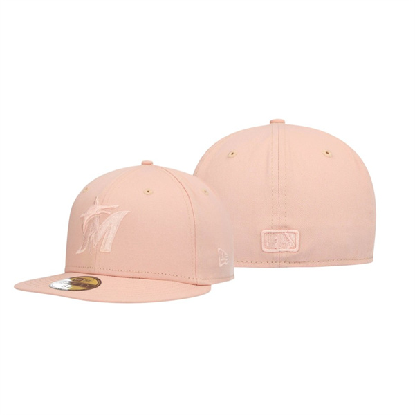 Miami Marlins Blush Sky Tonal Pink 59FIFTY Fitted Hat