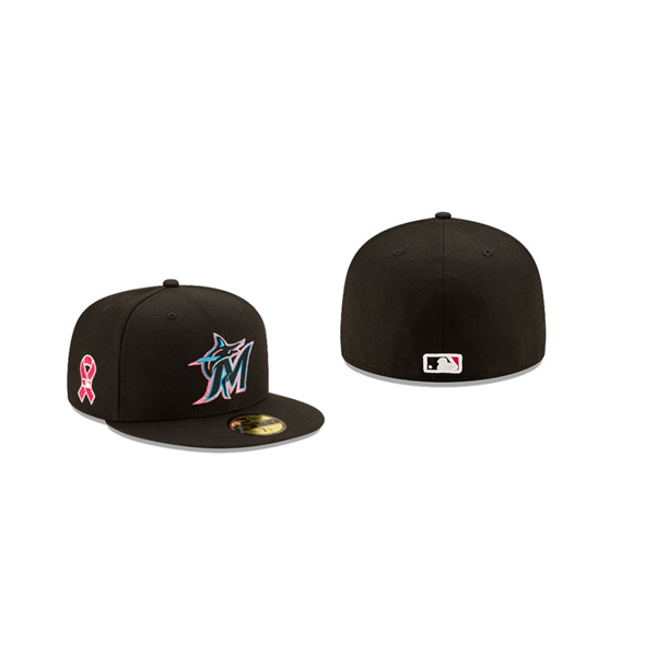 Men's Miami Marlins 2021 Mothers Day Black On-Field 59FIFTY Fitted Hat