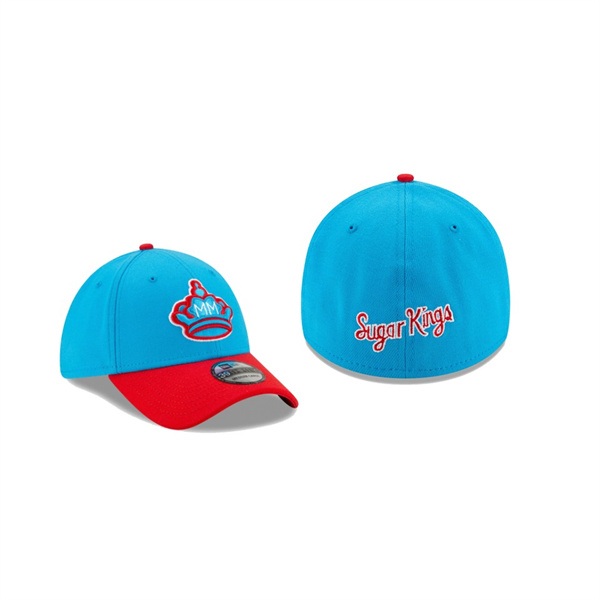 Men's Miami Marlins 2021 City Connect Blue Red 39THIRTY Flex Hat