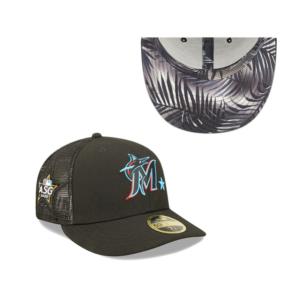 Miami Marlins Black 2022 MLB All-Star Game Workout Low Profile 59FIFTY Fitted Hat