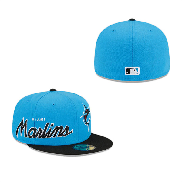 Miami Marlins Double Logo 59FIFTY Fitted Hat