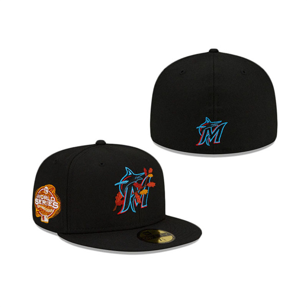 Miami Marlins Leafy Front 59FIFTY Fitted Hat