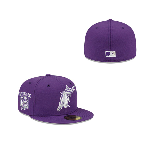 Purple Refresh Miami Marlins 59FIFTY Fitted Hat