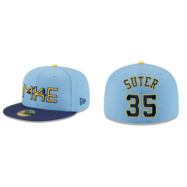 Brent Suter Brewers City Connect 59FIFTY Fitted Hat