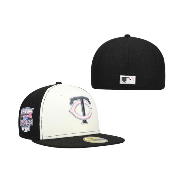 Minnesota Twins 2014 All-Star Game Pink Undervisor 59FIFTY Fitted Cap Cream Black