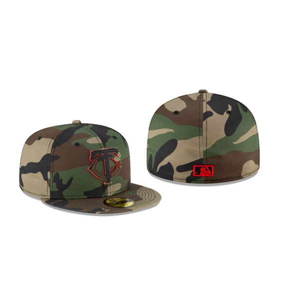 Men's Minnesota Twins Forest Pop Camo Green 59FIFTY Fitted Hat
