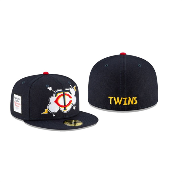 Men's Minnesota Twins Cloud Navy 59FIFTY Fitted Hat