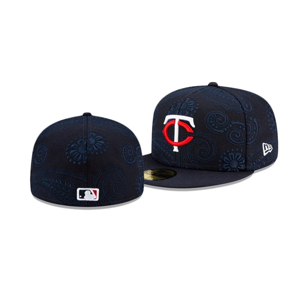 Men's Twins Swirl Navy 59FIFTY Fitted Hat