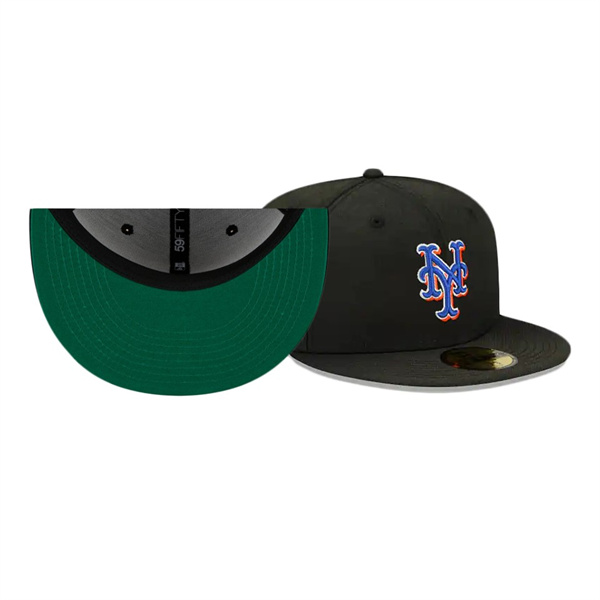 New York Mets Sun Fade Black 59FIFTY Fitted Hat