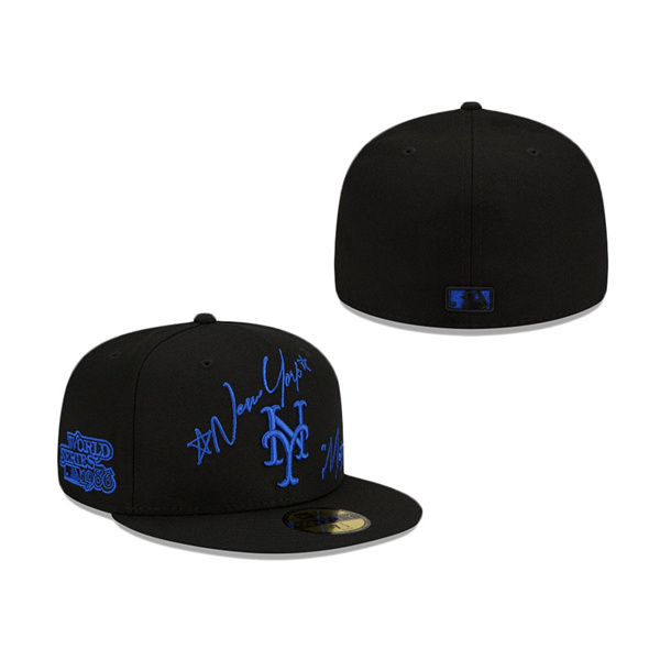 New York Mets Cursive 59FIFTY Fitted Hat