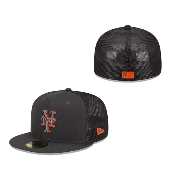 New York Mets New Era 2022 Batting Practice 59FIFTY Fitted Hat Graphite