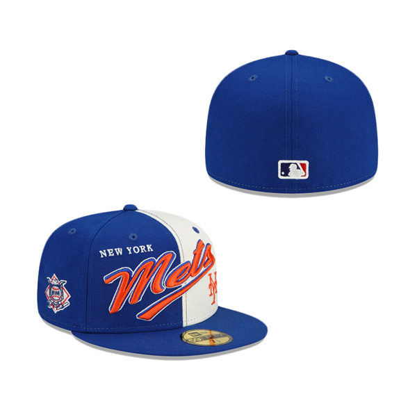 New York Mets Split Front 59FIFTY Fitted Hat