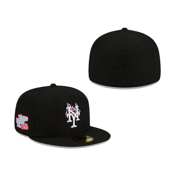 New York Mets Team Fire 59FIFTY Fitted Hat