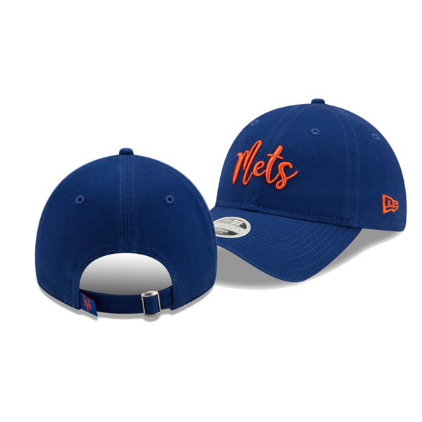 Women's New York Mets Team Script Royal 9TWENTY Adjustable Hat