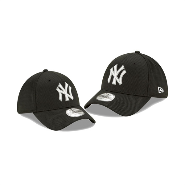 Men's Yankees Clubhouse Black Team 39THIRTY Flex Hat