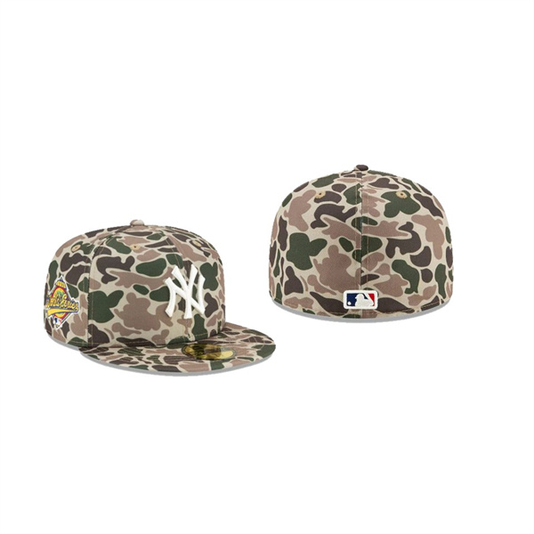 Men's New York Yankees # Duck Camo 59FIFTY Fitted Hat Green