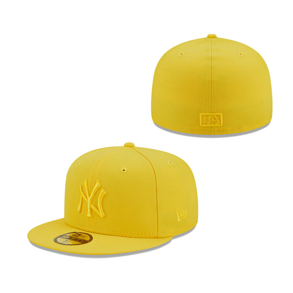 New York Yankees New Era Icon Color Pack 59FIFTY Fitted Hat Yellow