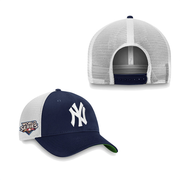 New York Yankees Navy 2009 World Series Patch Team Trucker Snapback Hat