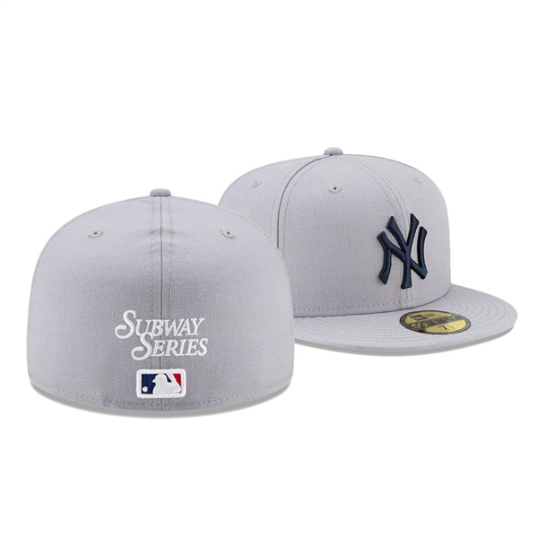 Men's Yankees MLB X Awake 2.0 Subway Series Gray 59FIFTY Fitted Hat