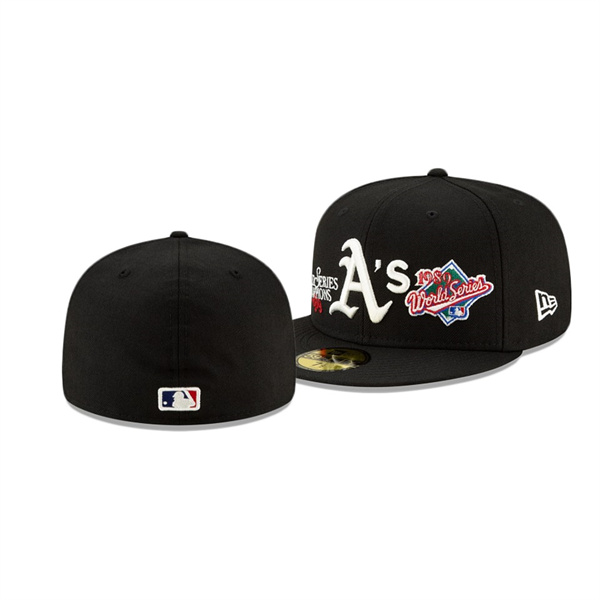Oakland Athletics Champion Black 59FIFTY Fitted Hat