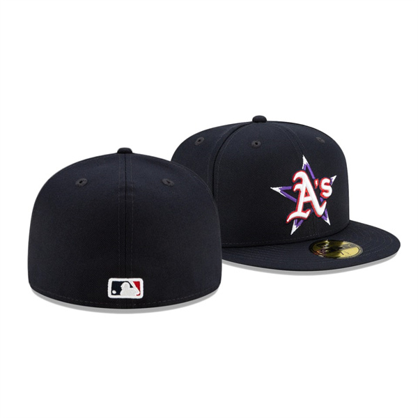 Men's Athletics 2021 MLB All-Star Game Navy On-Field 59FIFTY Fitted Hat