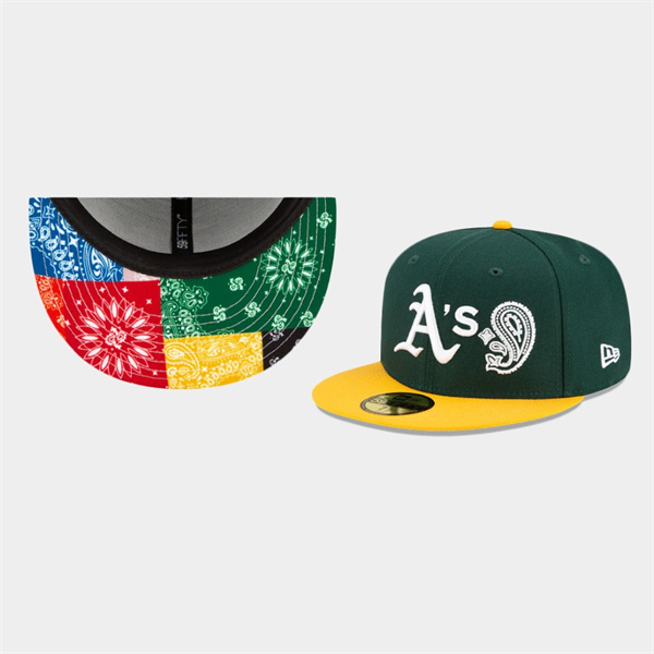 Oakland Athletics Patchwork Undervisor 59FIFTY Fitted Hat