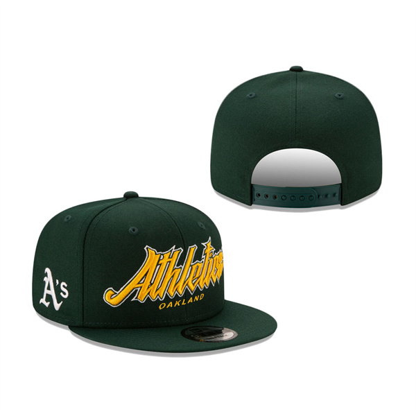 Oakland Athletics New Era Slab 9FIFTY Snapback Hat Green