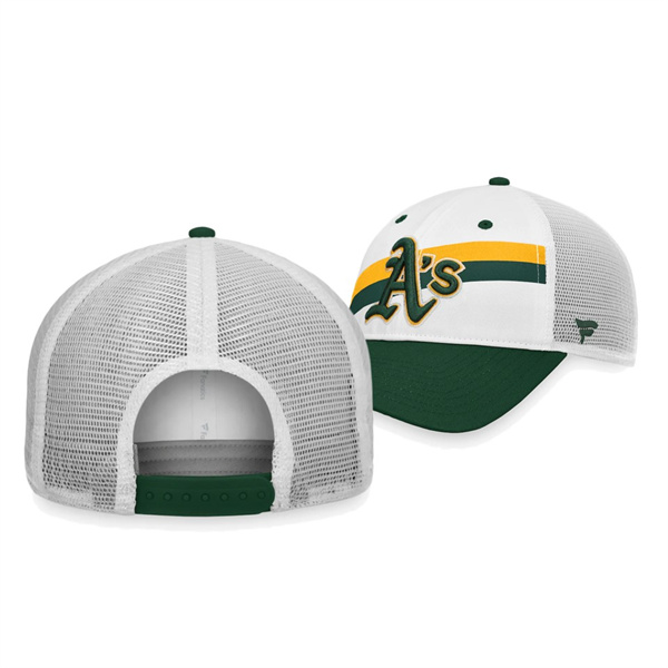 Oakland Athletics Prep Squad White Trucker Snapback Hat