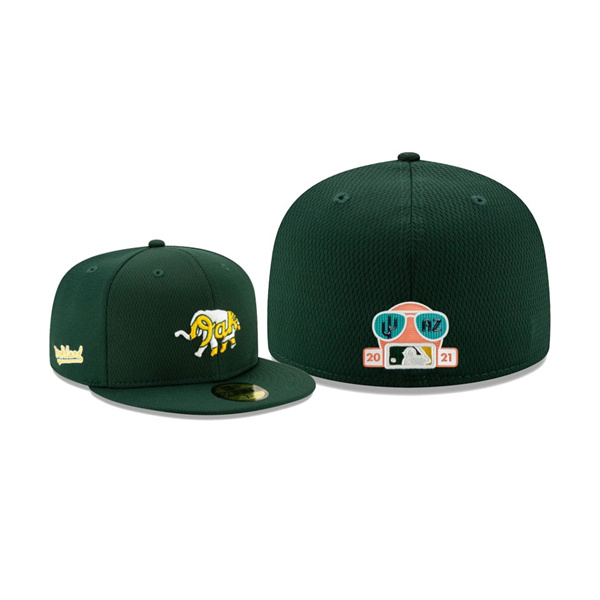 Men's Oakland Athletics 2021 Spring Training Green 59FIFTY Fitted Hat