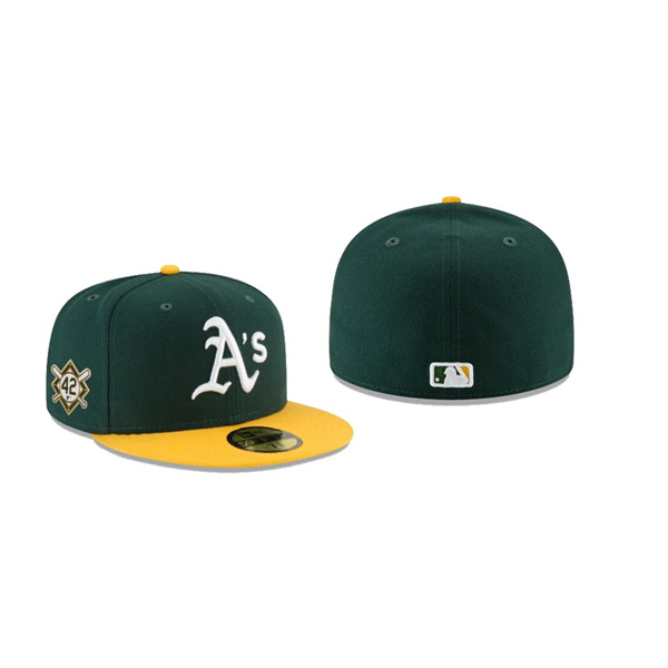Men's Oakland Athletics Jackie Robinson Day Green 59FIFTY Fitted Hat