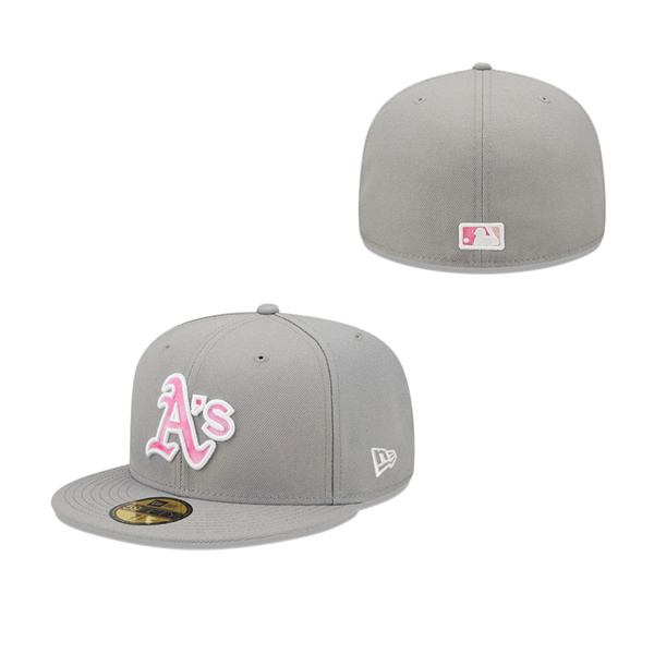 Men's Oakland Athletics New Era Gray 2022 Mother's Day On-Field 59FIFTY Fitted Hat