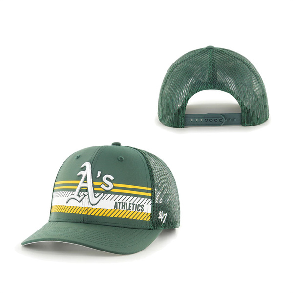 Oakland Athletics '47 Cumberland Trucker Snapback Hat Green