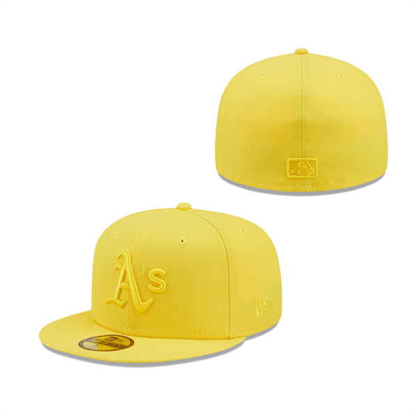 Oakland Athletics New Era Icon Color Pack 59FIFTY Fitted Hat Yellow