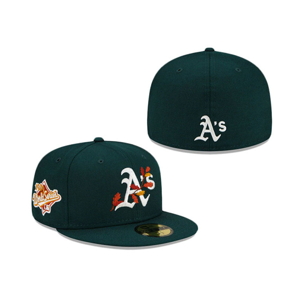 Oakland Athletics Leafy Front 59FIFTY Fitted Hat