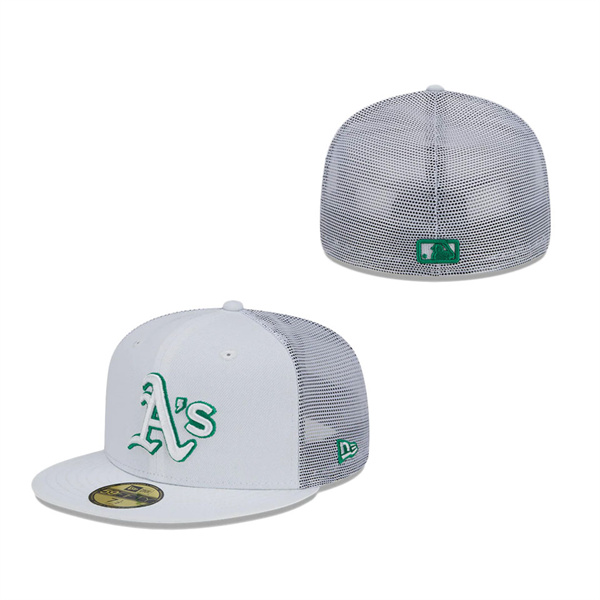 Oakland Athletics New Era 2022 Batting Practice 59FIFTY Fitted Hat White