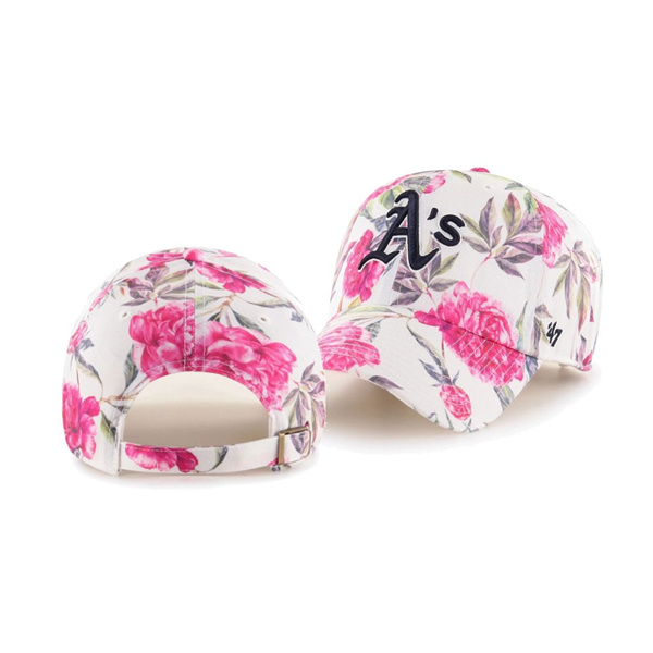 Women's Oakland Athletics Peony White Clean Up Hat