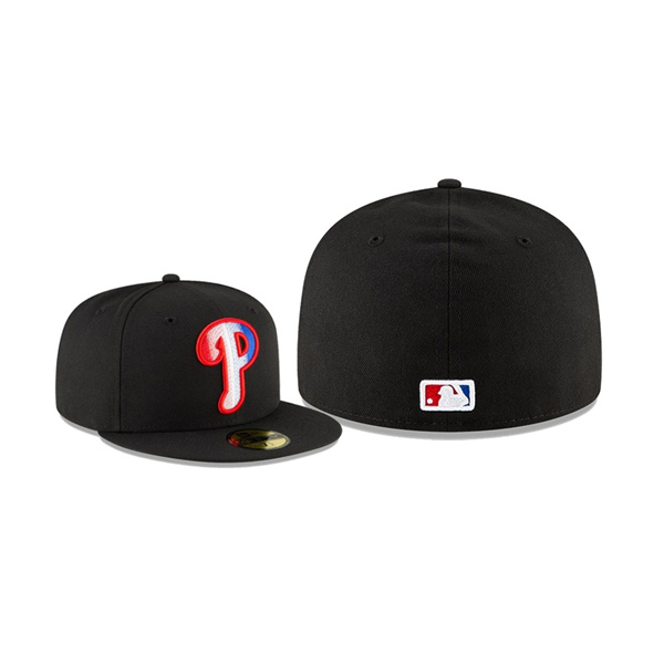 Men's Philadelphia Phillies Ombre Black 59FIFTY Fitted Hat